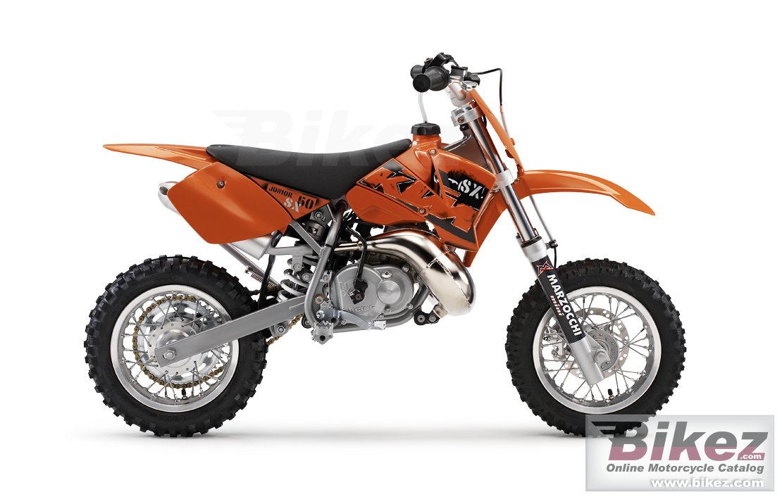 Big KTM 50 sx junior picture and wallpaper from Bikez.com